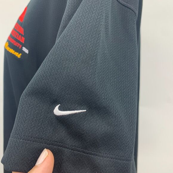Nike Arizona Christian University Polo Shirt Womens XXL Black Performance Golf - Picture 5 of 14